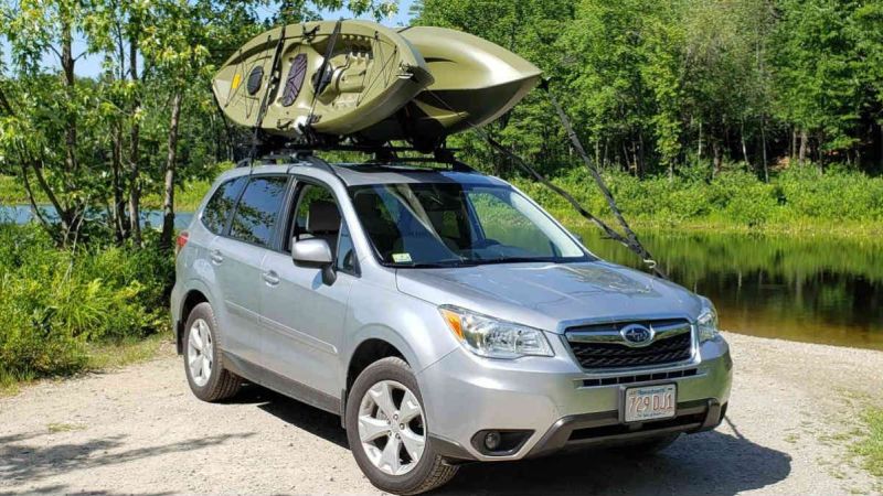 Yakima kayak review with Subaru Forester