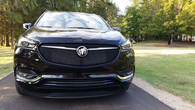 Front view of 2020 Buick Enclave Essence black color