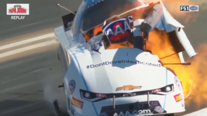 Robert Hight Camaro Exploding