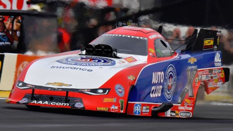 Robert Hight Camaro on track