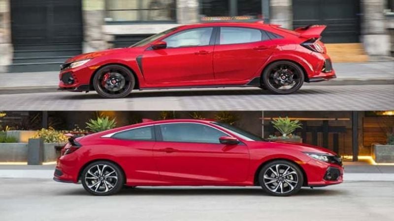 Honda Civic Type R vs Si