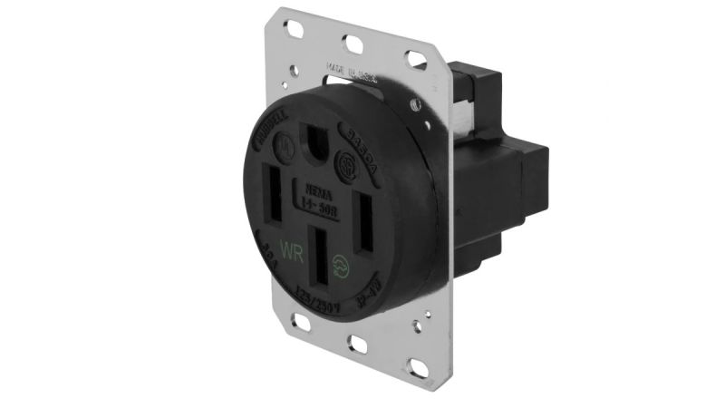 Hubbell Electric Vehicle Charger-rated NEMA 14-50R Receptacle