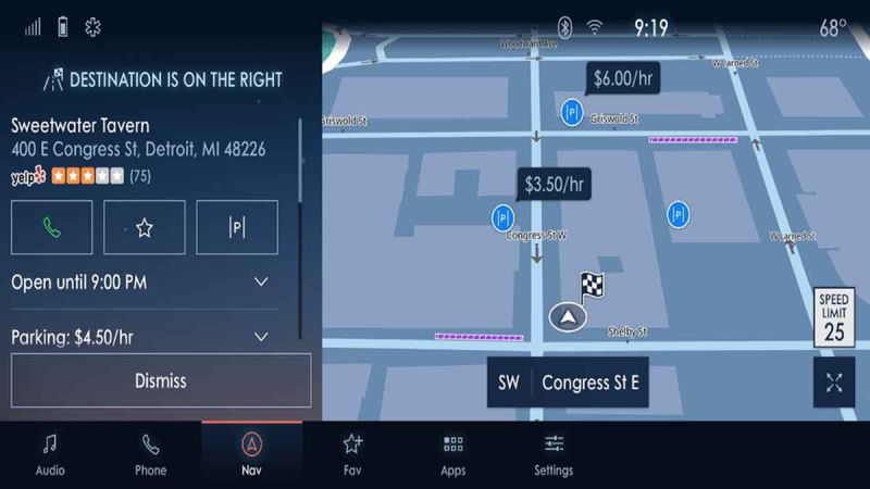 Ford INRIX Sync 4 parking system