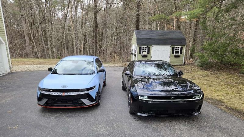 Image of 2025 Dodge Charger Daytona R/T Stage 1 and Hyundai Ioniq 5 N by John Goreham