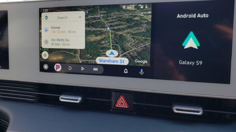 Image of Hyundai Ioniq5’s infotainment system by John Goreham