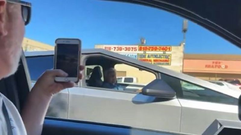 Jay Leno Spotted Driving Foundation Series Cybertruck, Number 5: Says "It's From His Buddy and Just Came Off the Line. It's Incredible! And Feels as Fast as a Tesla Plaid"