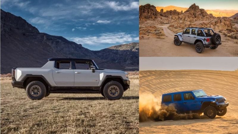 Built for off-roading, both vehicles are good at what they do.
