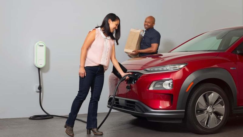 Electrify America introduces first at-home charger. 