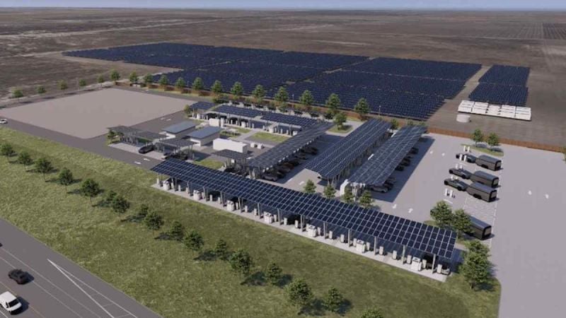 Tesla Is Opening An Enormous, 168 Stall Supercharger Station in 2025 - And It Has Pull Through Stalls For Towing Vehicles