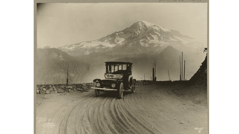 Old image of electric car courtesy of Library of Congress