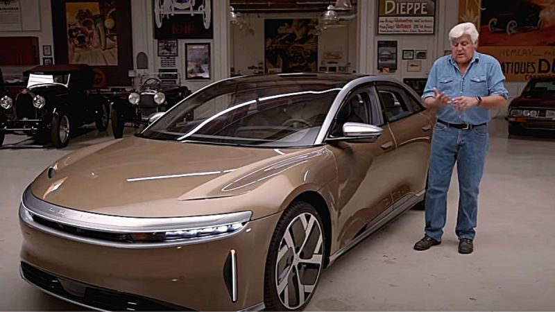 Lucid Air meets Jay Leno's Garage