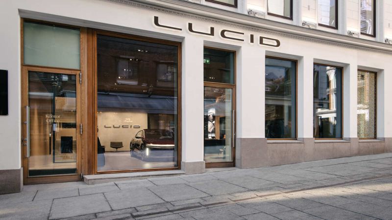 Image of the exterior of Lucid's newest European Studio located in Oslo, Norway.