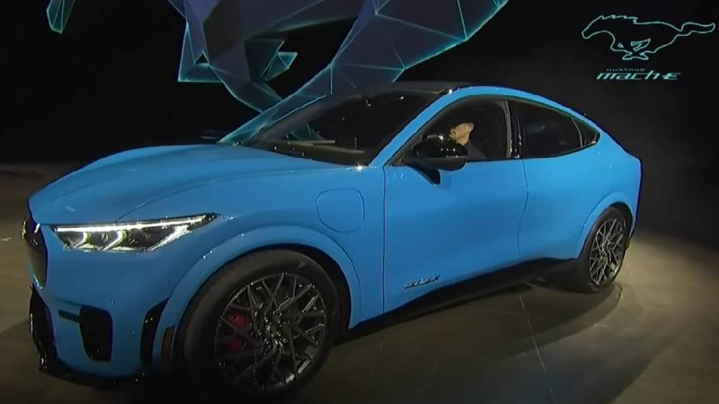 Ford Mach-E electric crossover revealed. 