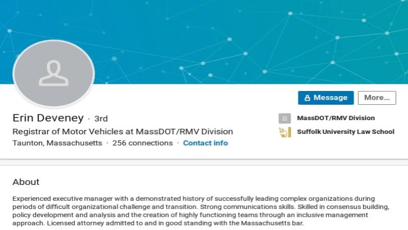 Head of Mass. RMV resigns.