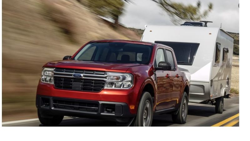 Image of 2025 Ford Maverick Hybrid AWD towing courtesy of Ford