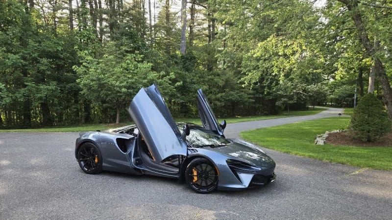 Image of 2025 McLaren Artura Spider with doors up by John Goreham