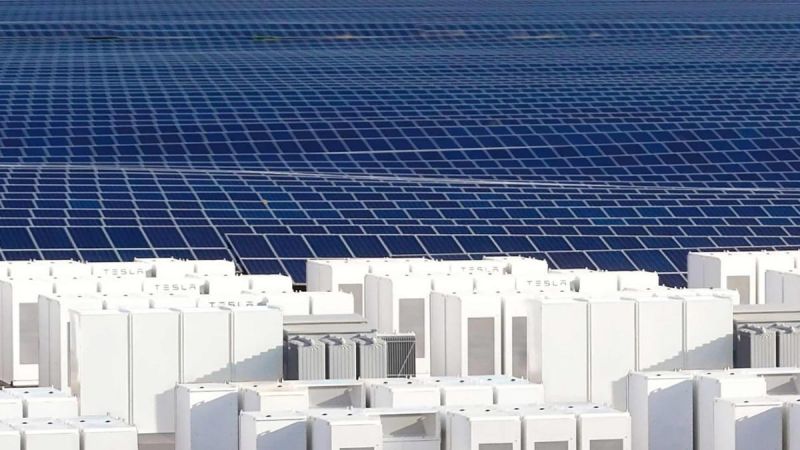 Tesla Megapack, courtesy of Tesla Inc.