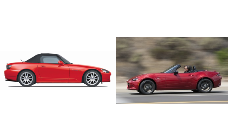 2017 Mazda Miata vs. Classic Honda S2000 - Which is quicker?