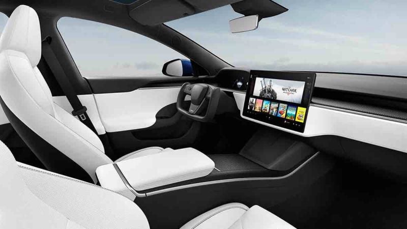 Model S interior