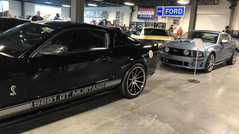 Ford Mustang vehicles in Mustang Owner's Museum