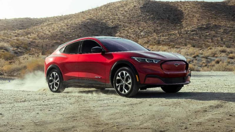 Mustang Mach-E does a bit of off-roading