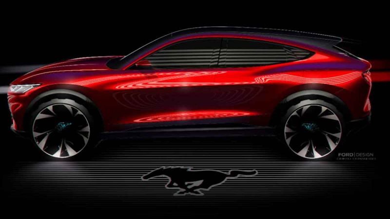 Ford Mustang Mach-E sketch
