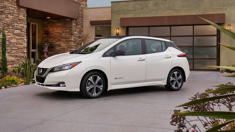 New White Nissan Leaf