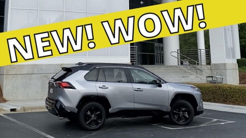 2021 Toyota RAV4 XSE Hybrid Silver Sky Metallic profile view