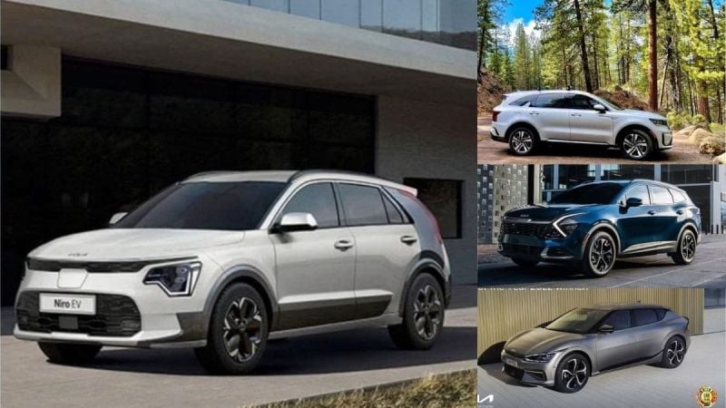 Kia Niro, Sorento, Sportage and EV6