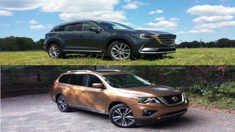 2017 Nissan Pathfinder Platinum AWD vs. the Mazda CX-9 Signature AWD.