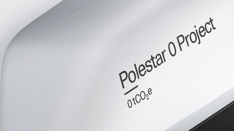 Image showing the simple text logo for the Polestar 0 project.