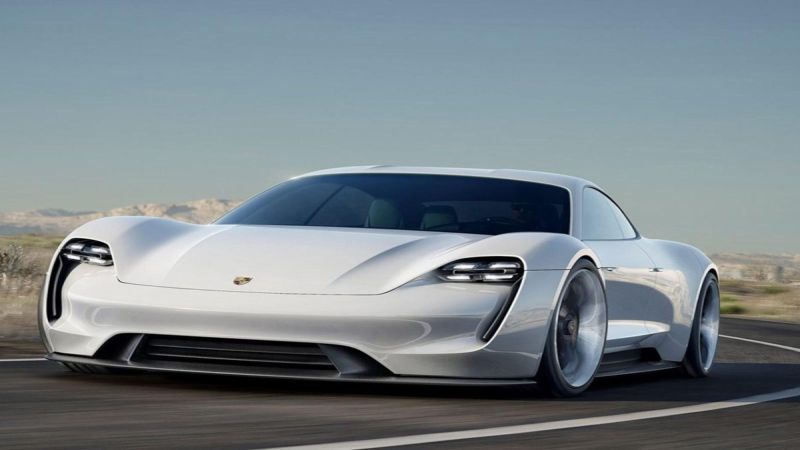 White Porsche Taycan 1200x900 size