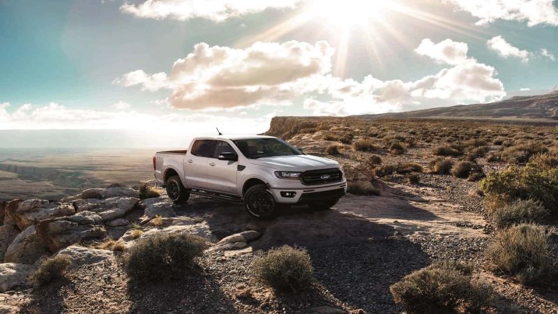 Ford's new 2019 Ranger pickup Black package.