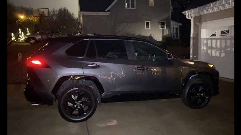 2021 Toyota RAV4 XSE Hybrid Magnetic Gray Metallic profile view
