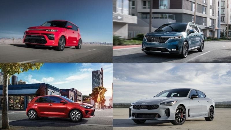 Kia Soul, Rio, Stinger and Carnival