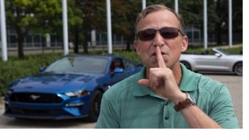 Steve von Forester with the new 2018 Ford Mustang