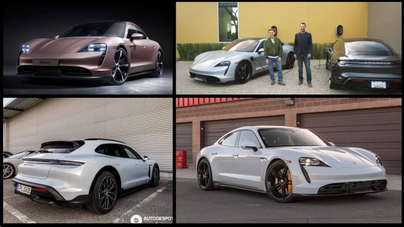 Images of the Porsche Taycan