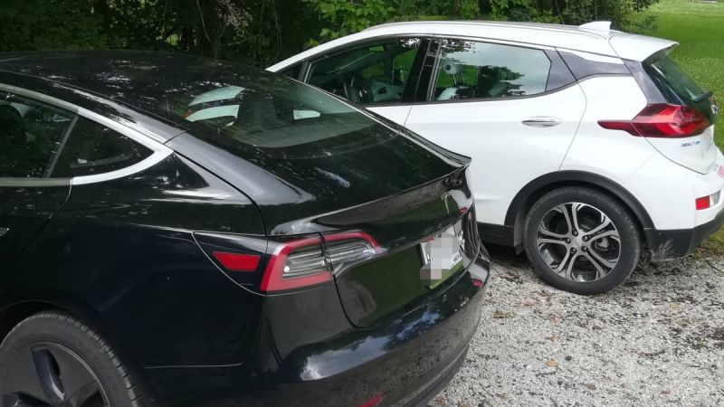 tesla model 3 and chevy bolt ev road trip