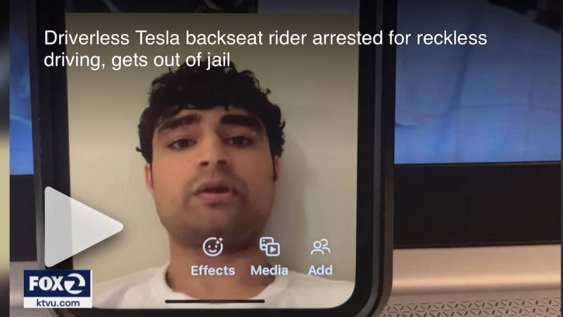 Reckless endangerment on the roads with Tesla vehicle