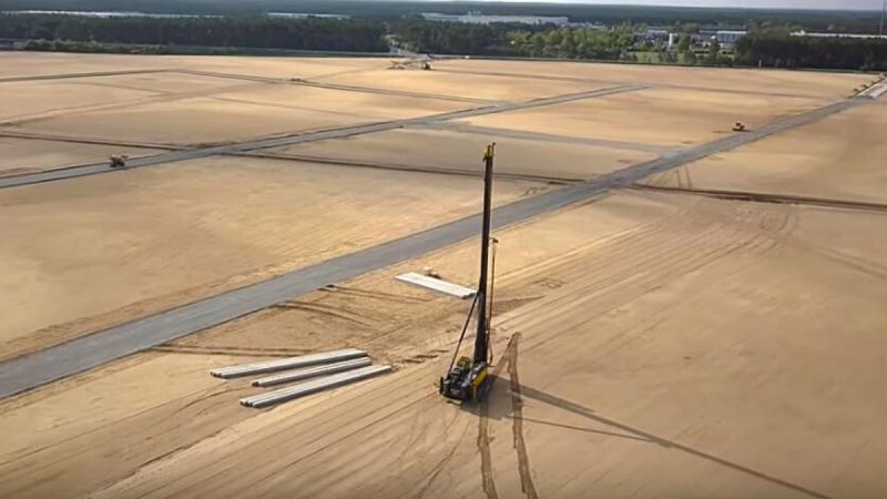 Tesla Giga Berlin Pile Driver