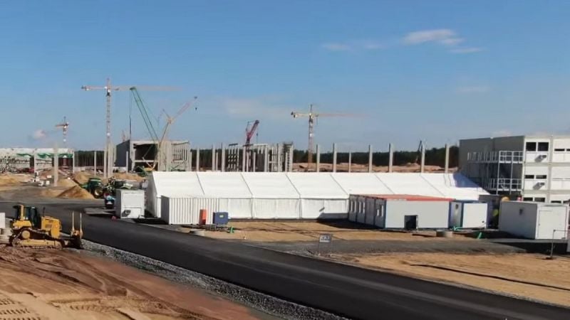 Tesla Giga Berlin Tent