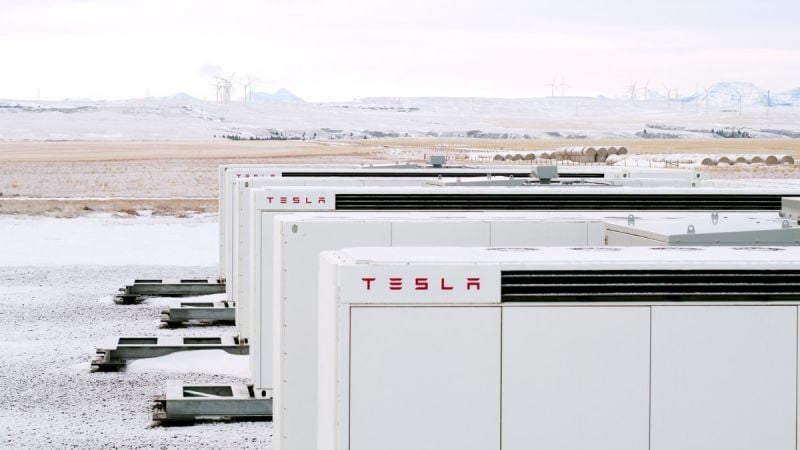 Tesla Megapack, courtesy of Tesla Inc.