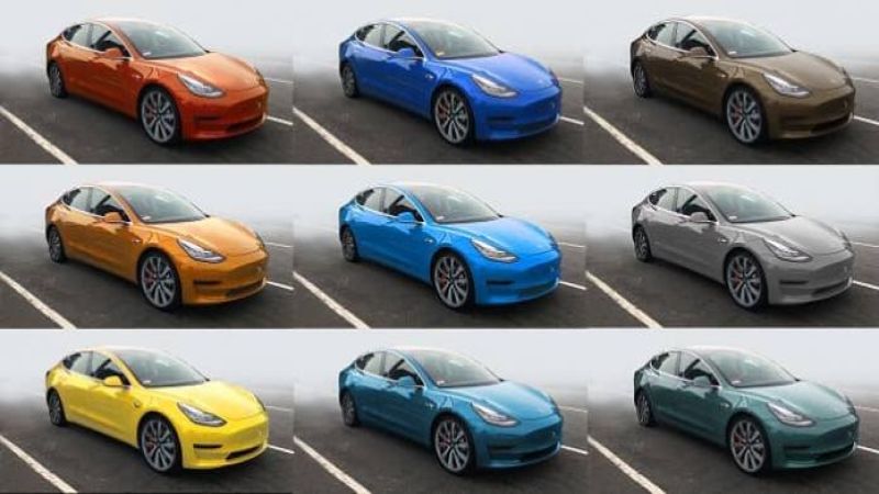 Tesla Model 3 color requests