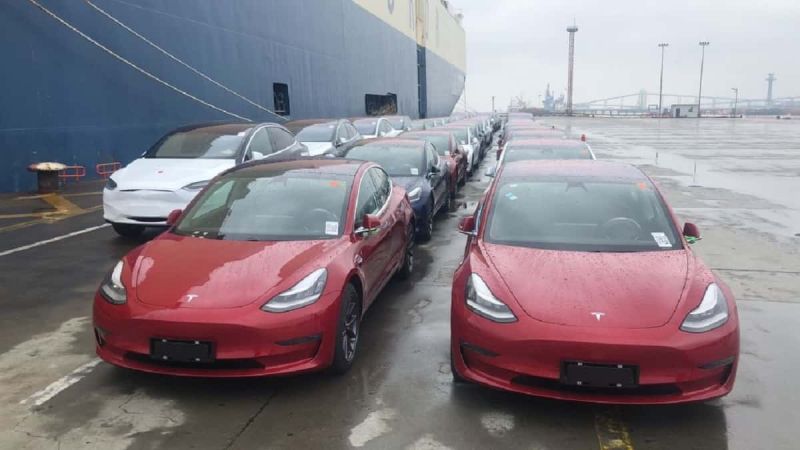 Tesla Model 3 Vehicles Front View