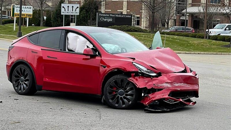 Tesla Model Y Accident