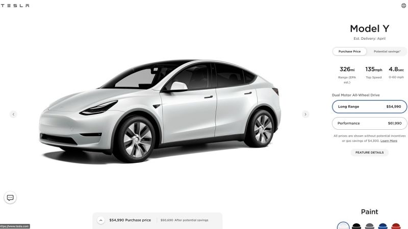 Tesla Model Y Long Range