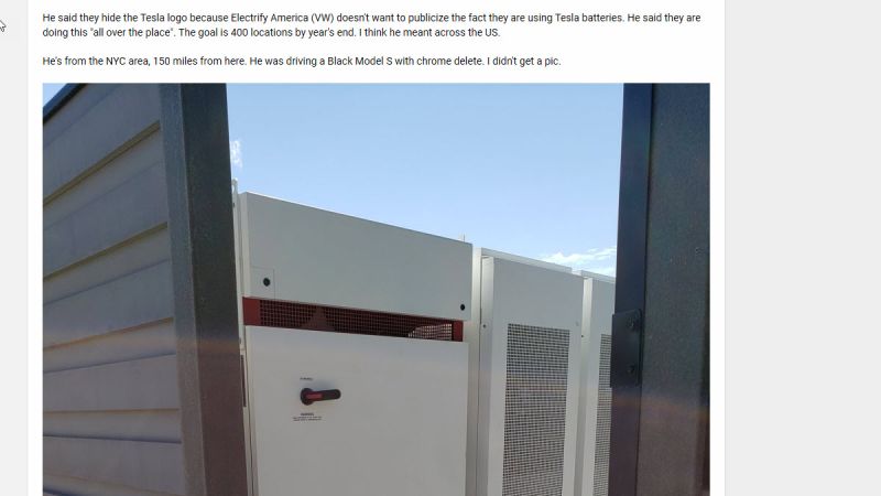Tesla Motor Club Post