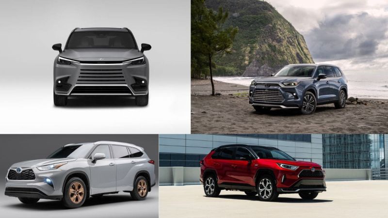 Lexus TX, Toyota Grand Highlander, Toyota Rav 4 Prime, Toyota Highlander