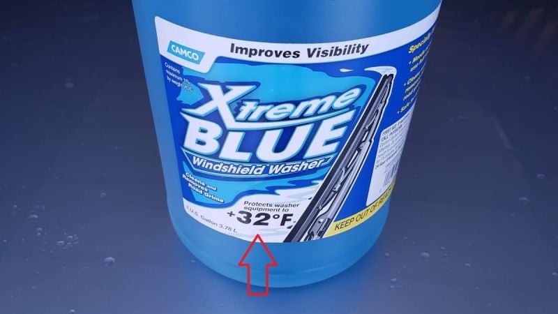 Be careful when purchasing windshield washer fluid