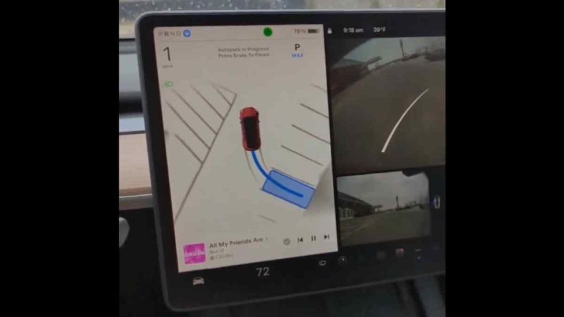 Watch This Tesla Park Itself Using The New Auto Park Feature